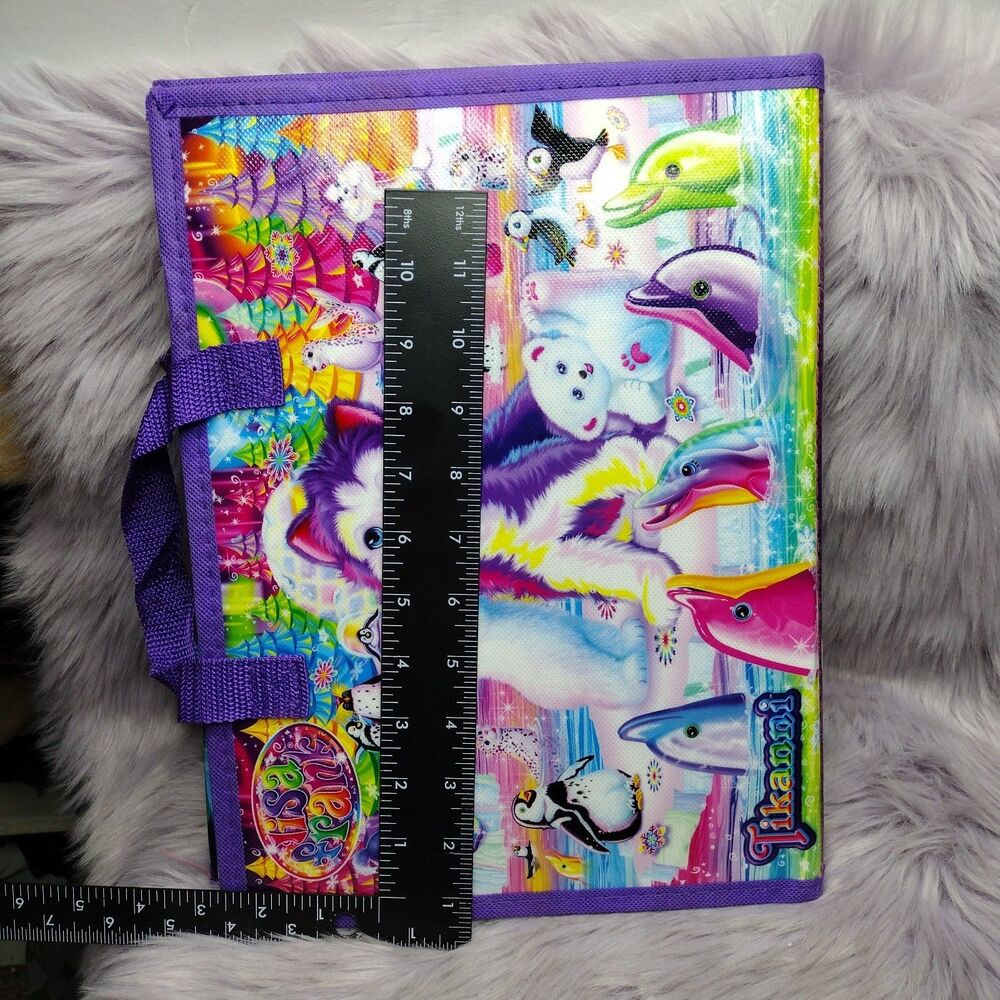 Lisa Frank Tikanni Husky Trifold Portfolio Storage Case Folder School Art 2022 - Picture 14 of 14